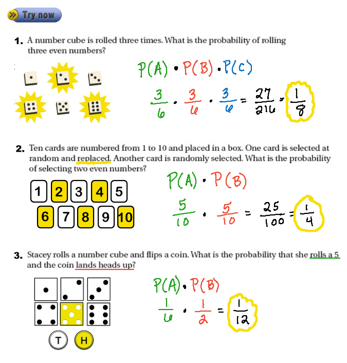 Multiplication Rules Of Probability Worksheet